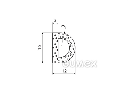 MIKROPORÖSE SILIKONPROFILE D-FORM